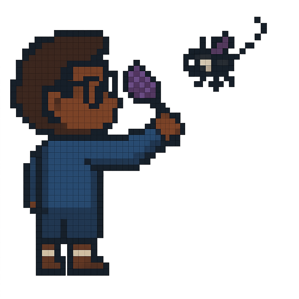 student smacked a fly with a flyswatter