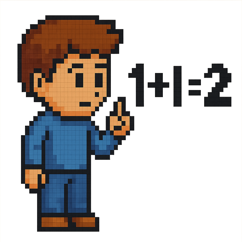 student finding the sum